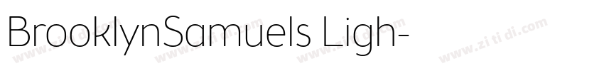 BrooklynSamuels Ligh字体转换 BrooklynSamuels Ligh字体转换
